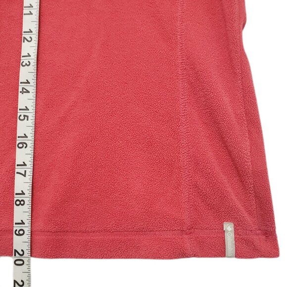 COLUMBIA Sweatshirt Pink Fleece 1/4 Zip Pullover Womens S Lightweight Hiking - Picture 7 of 8